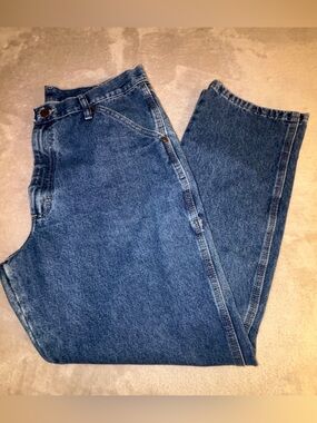 Wrangler Red Logo Denim Carpenter Jeans